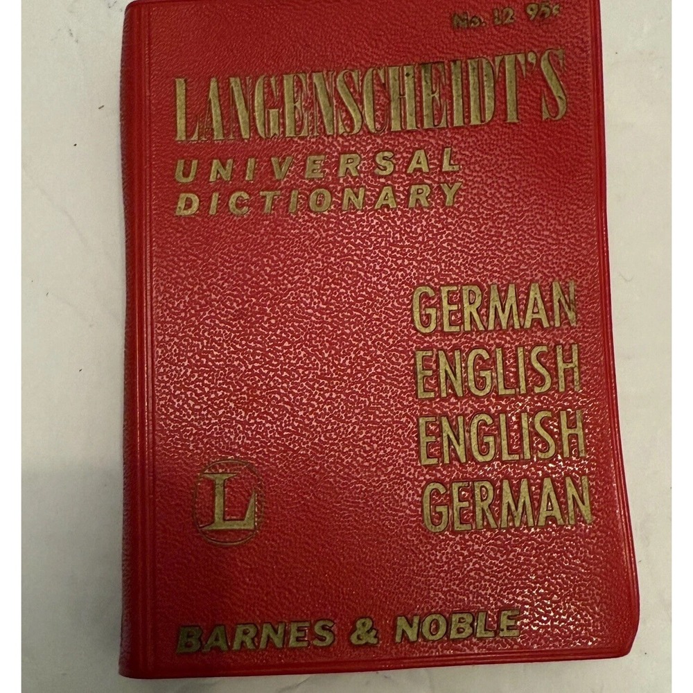 Vintage Lagenscheidt's Universal Dictionary German-English 1965 Barnes & Noble